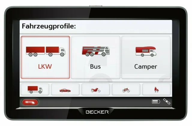 Becker Transit 70 LMU Navigationsgerät LKW PKW 7 Zoll Navi Europa Karte Q2/2022