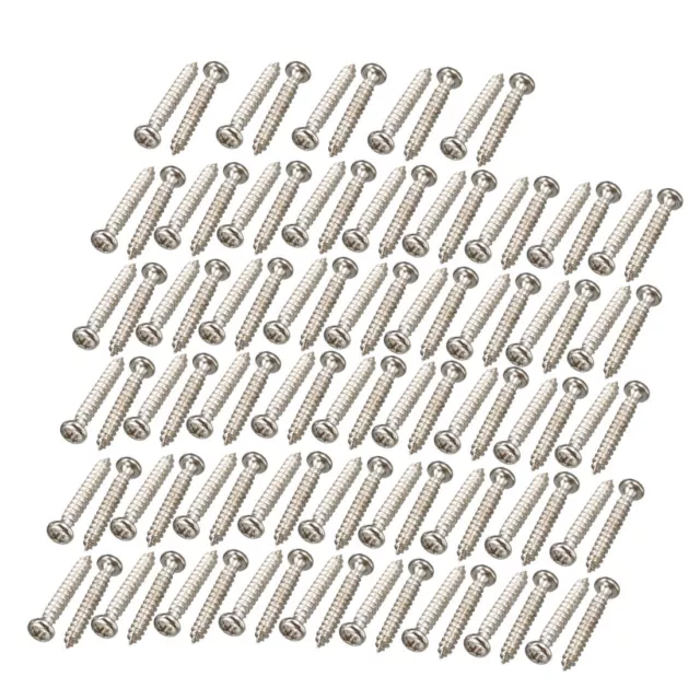 Tornillo Autoperforante de cabeza 100pcs M2x14mm inoxidable STl redondo