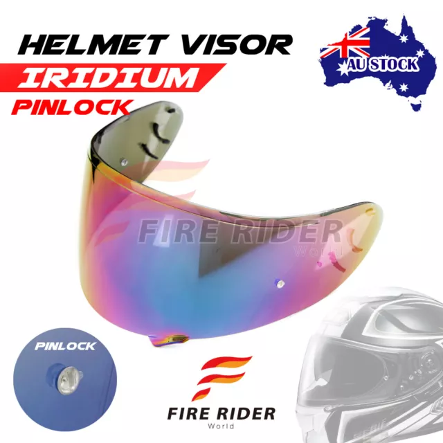 AU Racing Helmet Visor Shield Pinlock Pin IRIDIUM For Shoei Neotec GT AIR GT-Air