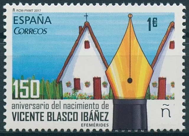 Spain 2017 MNH Vicente Blasco Ibanez 1v Set Writers Literature Books Stamps