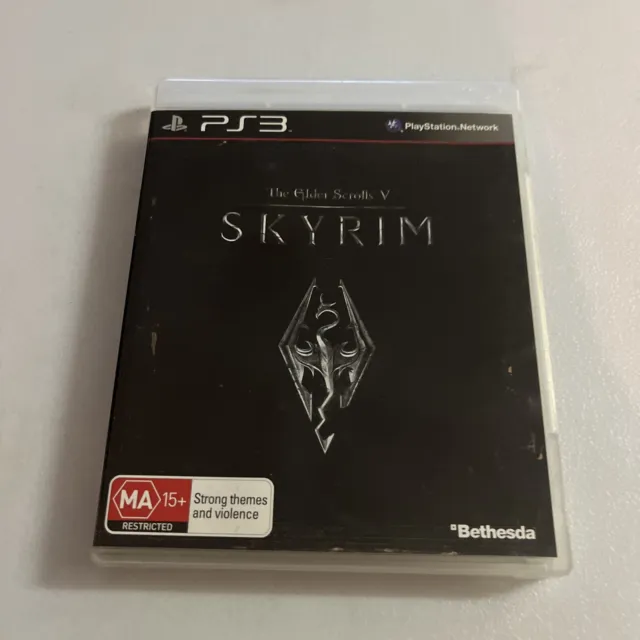 The Elder Scrolls V: Skyrim - Sony Playstation 3 PS3 Game - With Manual & Map
