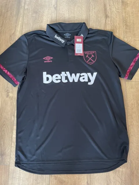 West Ham United Pro Training Top Polo Shirt Size XL New With Tags