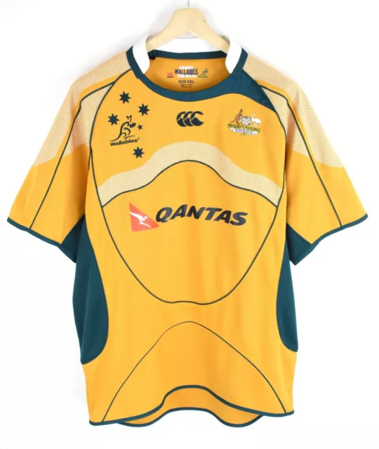 Canterbury Wallabies Authentic Team Replica Rugby Union T-Shirt Herren XXL Sport