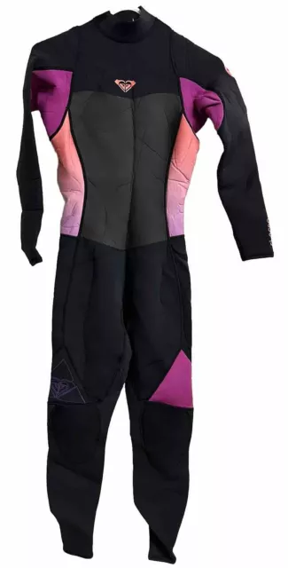 Roxy Womens Full Surf Wetsuit 6 Black & Pink Style ARJW103022 Synchro F-Lock 3:2