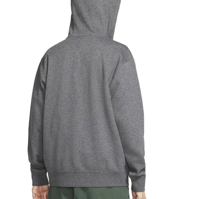 Nike Felpa da Uomo con Cappuccio e Full Zip Club Fleece Grigia Taglia S Cod B... 2