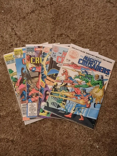 The Mighty Crusaders #2-3, 5-7,9: Red Circle/ Archie Comics: 1983: AVG. VG+