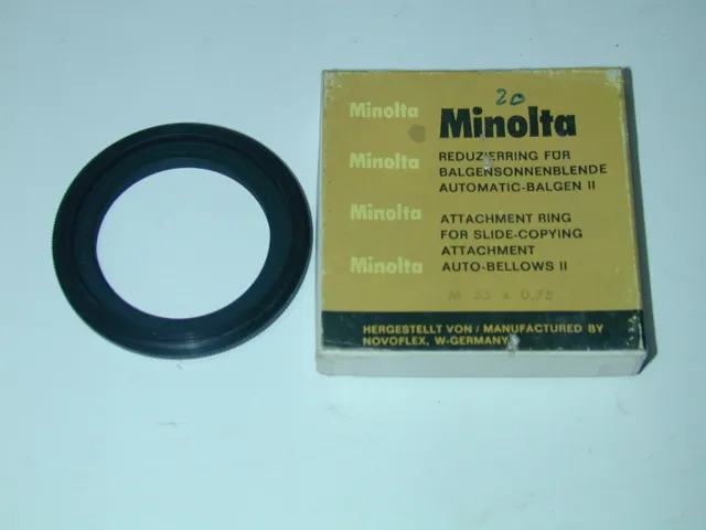 MINOLTA BAGUE de raccord pour repro diapositive slide sur SOUFFLET II photo 2