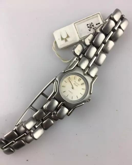 OROLOGIO BULOVA RIALTO Acciaio Non Funziona Ricambi Donna Quarzo
