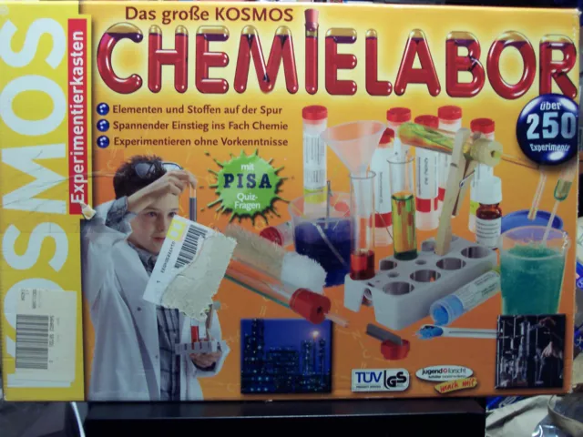 Das große Kosmos Chemielabor Chemiekasten OVP *vollständig* mit Handbuch