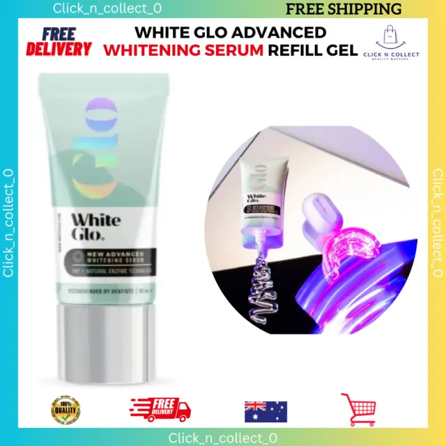 White Glo Advanced Whitening Serum Refill Gel: Lifts Stains & Removes Yellowing