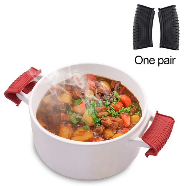 Silicone Pot Holder Cast Iron Hot Skillet Handle Kitchen Pan Cover Sleeve