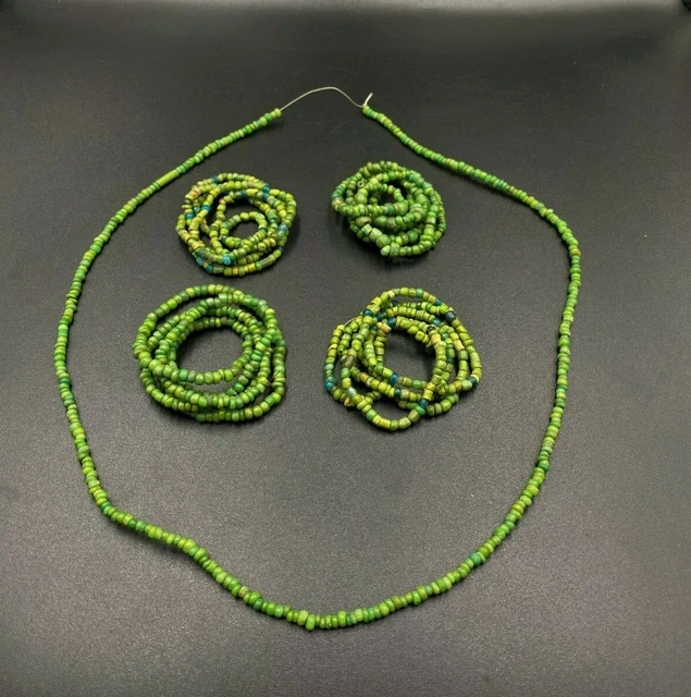 Old Ancient Antique Glass Beads From Ancient Pyu culture period  from Burma