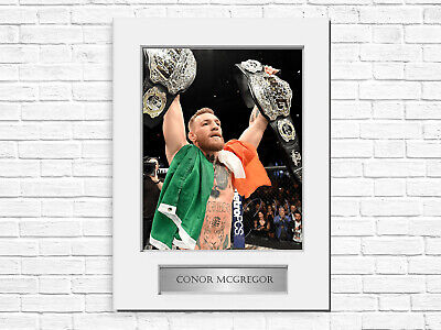 Conor McGregor MMA UFC FIGTHER Stampato Firmato Autografo Regalo di visualizzazione di foto Monte