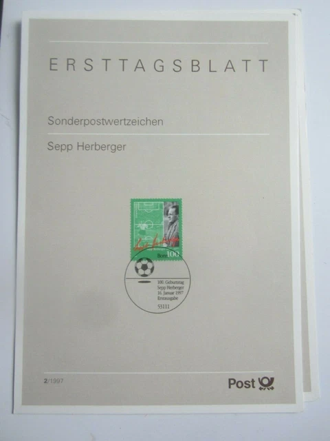ERSTTAGSBLATT sepp herberger 16.01.1997