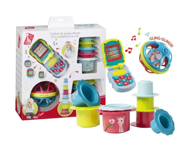 Coffret Cadeau Sophie La Girafe Jouet Eveil Bébé Sensoriel Naissance Nuit Neuf