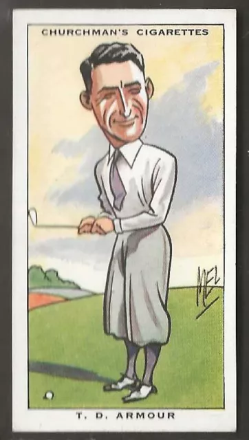 Churchman-Sporting Celebrities 1931-#30- Golf - Armour