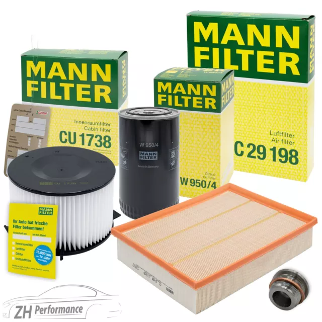 Mann-Filter Inspektionspaket Filtersatz A Für Vw Transporter T4 2.4 D 2.5 Tdi