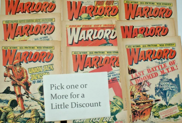 WARLORD Comics  1975 to 1985 - Pick From Drop Down Menu - AA004