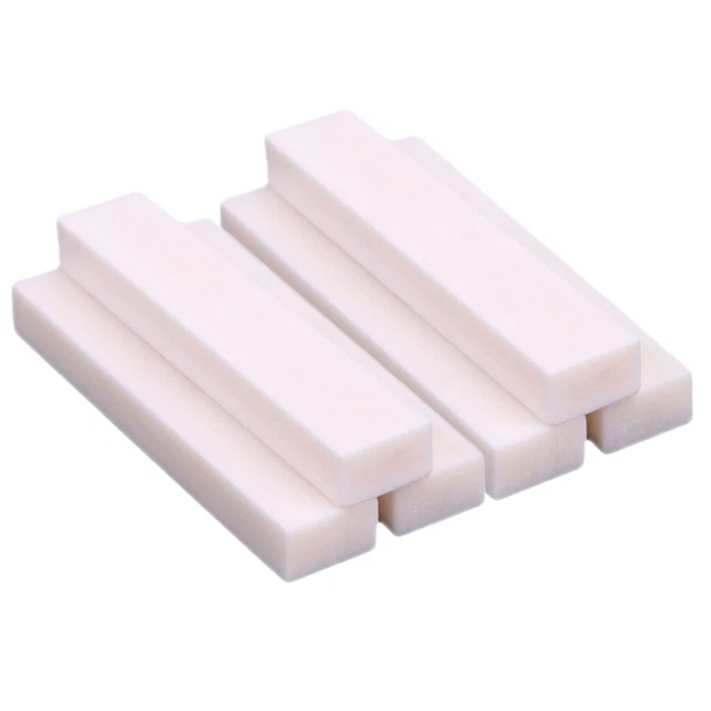 Écrou de Guitare, écrou de Pont à Cordes, Blanc, En Os de Bœuf, 6 Pièces