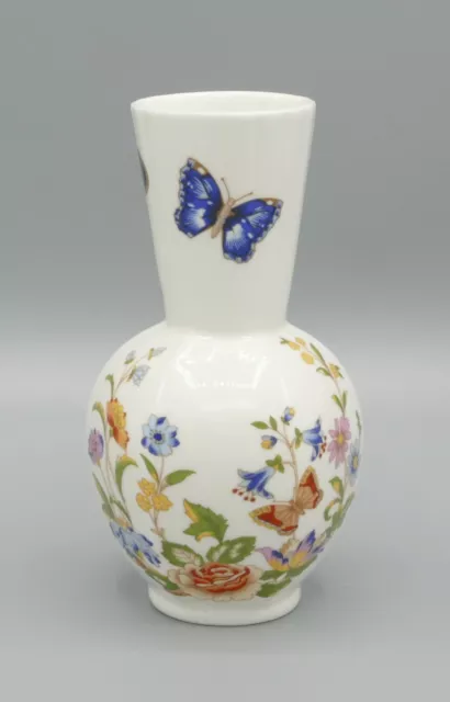 Vintage Aynsley England Bone China "Cottage Garden" Bud Vase 5.5"