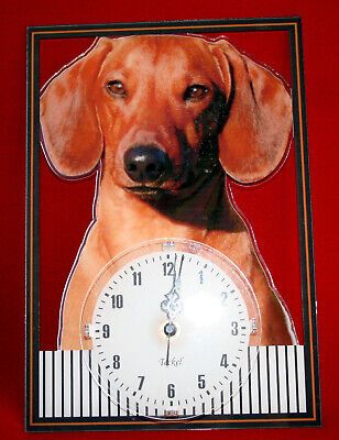 JURA Horloge pendule chien bruno du jura 1 clock dog uhr hund reloj 