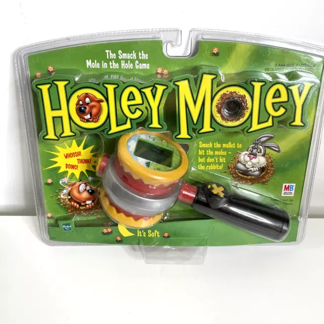VINTAGE HOLEY MOLEY WHACK-A-MOLE 1999 Electronic Handheld Game New $25. ...