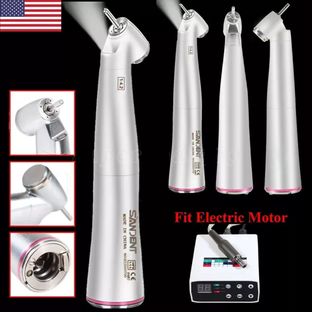 Dental 45Degree Surgical Handpiece 1:4.2 Increasing LED Contra Angle fit NSK DK
