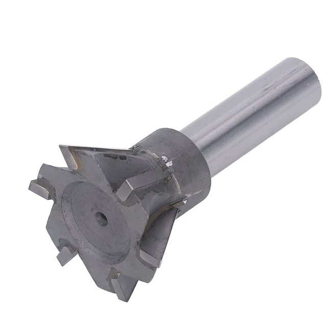60 Degree High Speed Dovetail Cutter 6 Flute 60Mm Straight Shank Cutting Tool