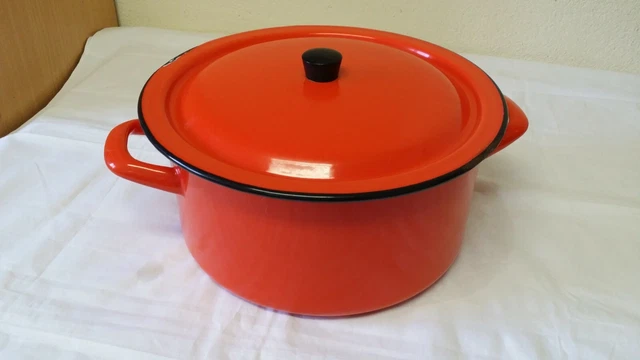 Ancien poêlon poêle marmite en céramique, genre Picault, signé Fazio