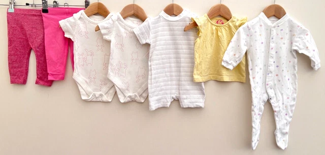 Baby Girls Bundle Of Clothing Age 0-3 Months M&S Next F&F