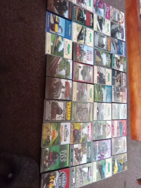 40 X Railway Dvds Mostly Steam All Vgc