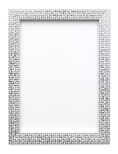 Flat Bright Mirror effect Mosaic Picture Photo Poster frame A4 A3 Silver Black