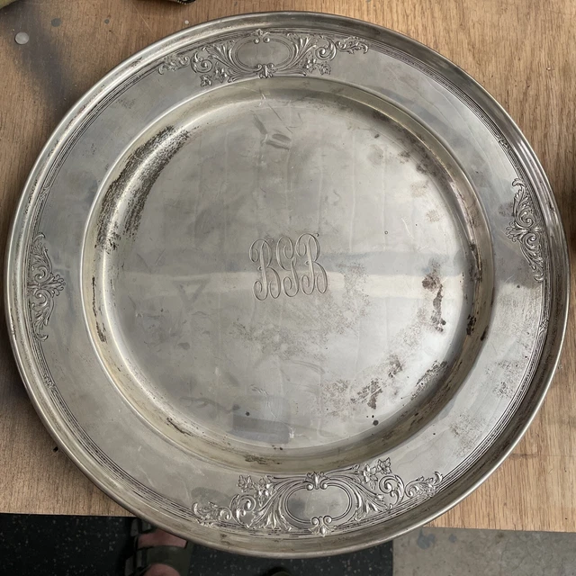 Gorham Silver Sterling 14" Diameter Large Serving Plate Ref  43336.  — 37.62 Oz
