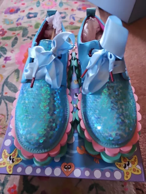 Irregular Choice Midnight Snack Blue Sz 42 Shoes