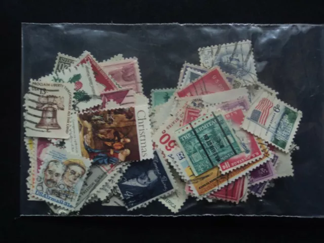 Job lot of 100 USA used stamps - all different (Lot E)