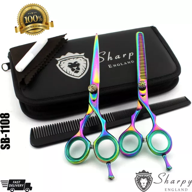 Coupe de Cheveux, Effiler Ciseaux Coiffure Salon Professionnel Barbier Set