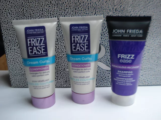 Shampooing Miraculous et soin démêlant Frizz Ease JOHN FRIEDA 150ml (3x50ml)