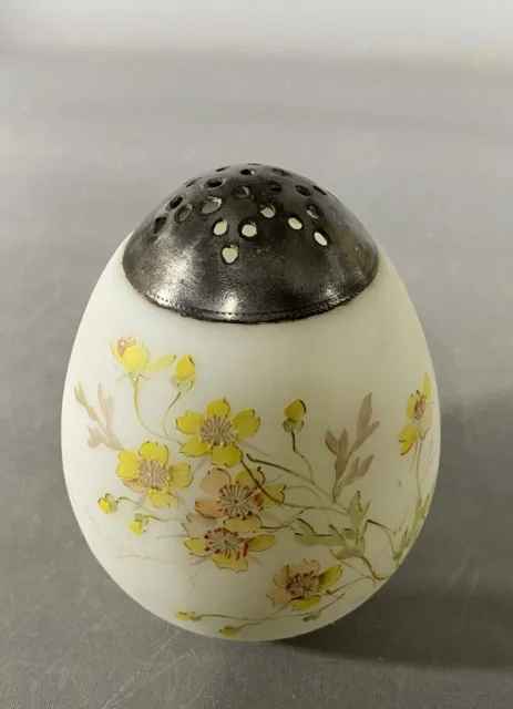 Antique Mt. Washington Egg Shape SUGAR SHAKER Muffineer