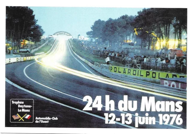 Carte postale: Affiche des 24 heures du Mans 1976