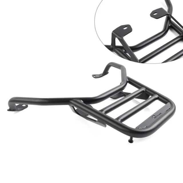 1x Black Rear Carrier Luggage Rack Cargo Holder For Piaggio MP3 300 2019-2022