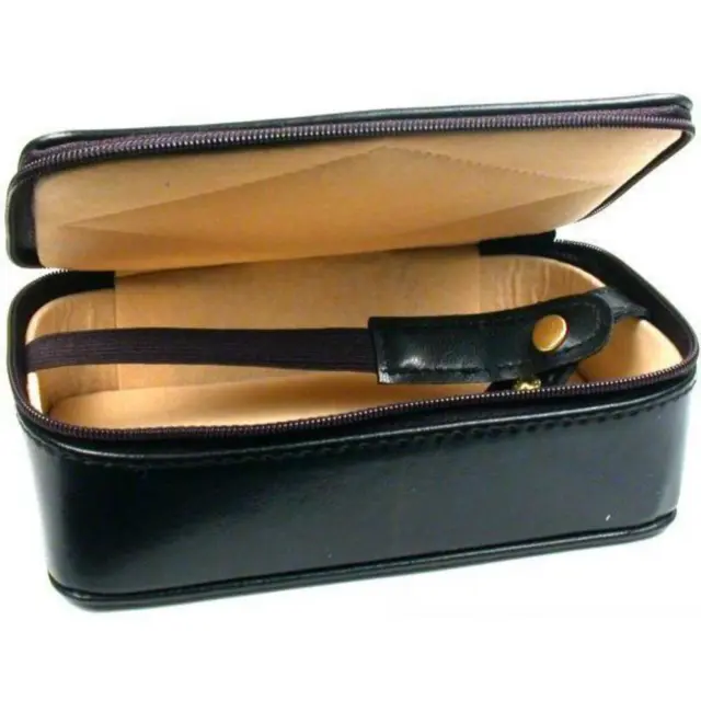 Leather Parcel Paper Travel Case Jewelers Storage box 6" x 3 1/2" x 1 3/4"