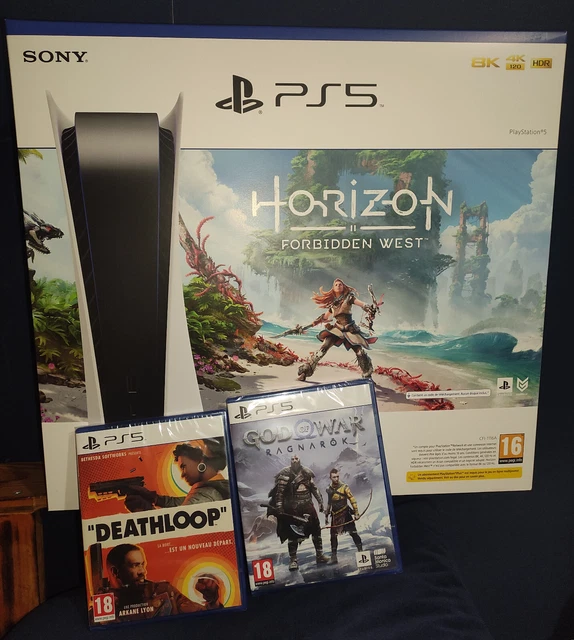 Console Sony Playstation 5 Édition Standard + Horizon + God Of War + Deathloop