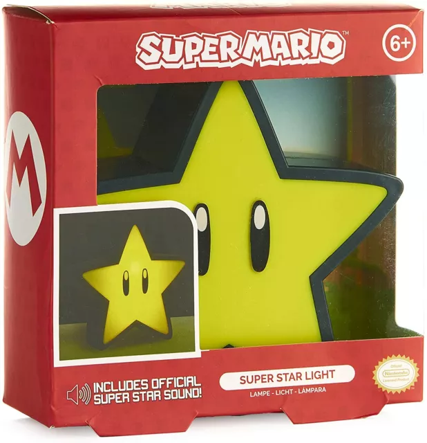 PALADONE LAMPADA SUPER Mario Star Light Bdp Plastica Multicolore