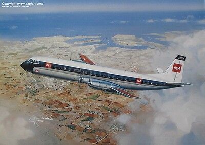 B.e.a. Bea Vickers Vanguard British Airways Airliner