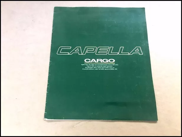 1990 Mazda Capella Cargo Station Wagon Japanese Car Sales Brochure Catalog