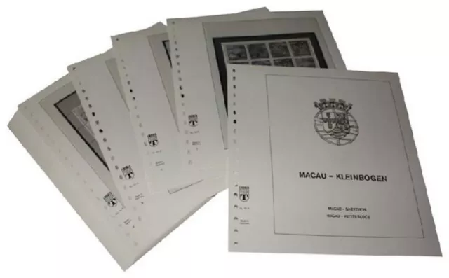 Lindner-T Vordruckblätter T161K Macau Kleinbogen- Jahrgang 1985 bis 1999
