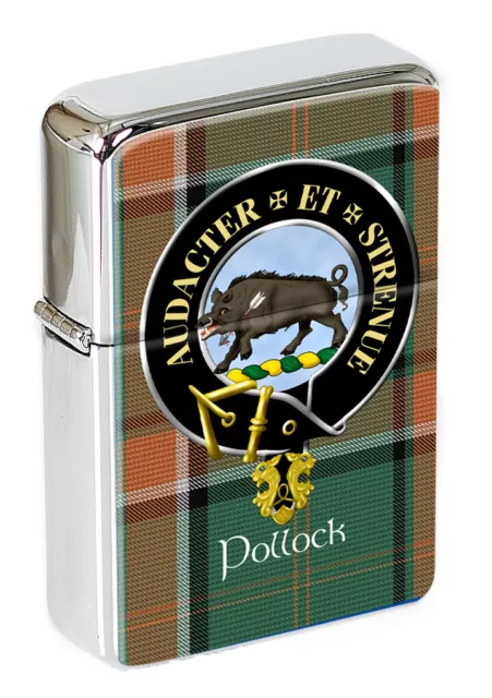 Pollock Scottish Clan Flip Top Lighter