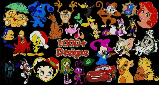 Motifs De Broderie - Plus De 1010 Motifs Disney Cartoon - Pes Hus Dst Jef