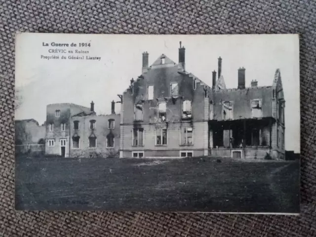 Cpa Crevic In Ruins Owned By General Liaautey