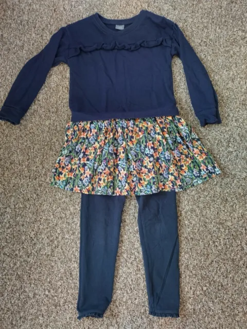 Girls Next Outfits Bundle Jumper Style Dress & leggings,Top & Trousers 4-5 Years 7